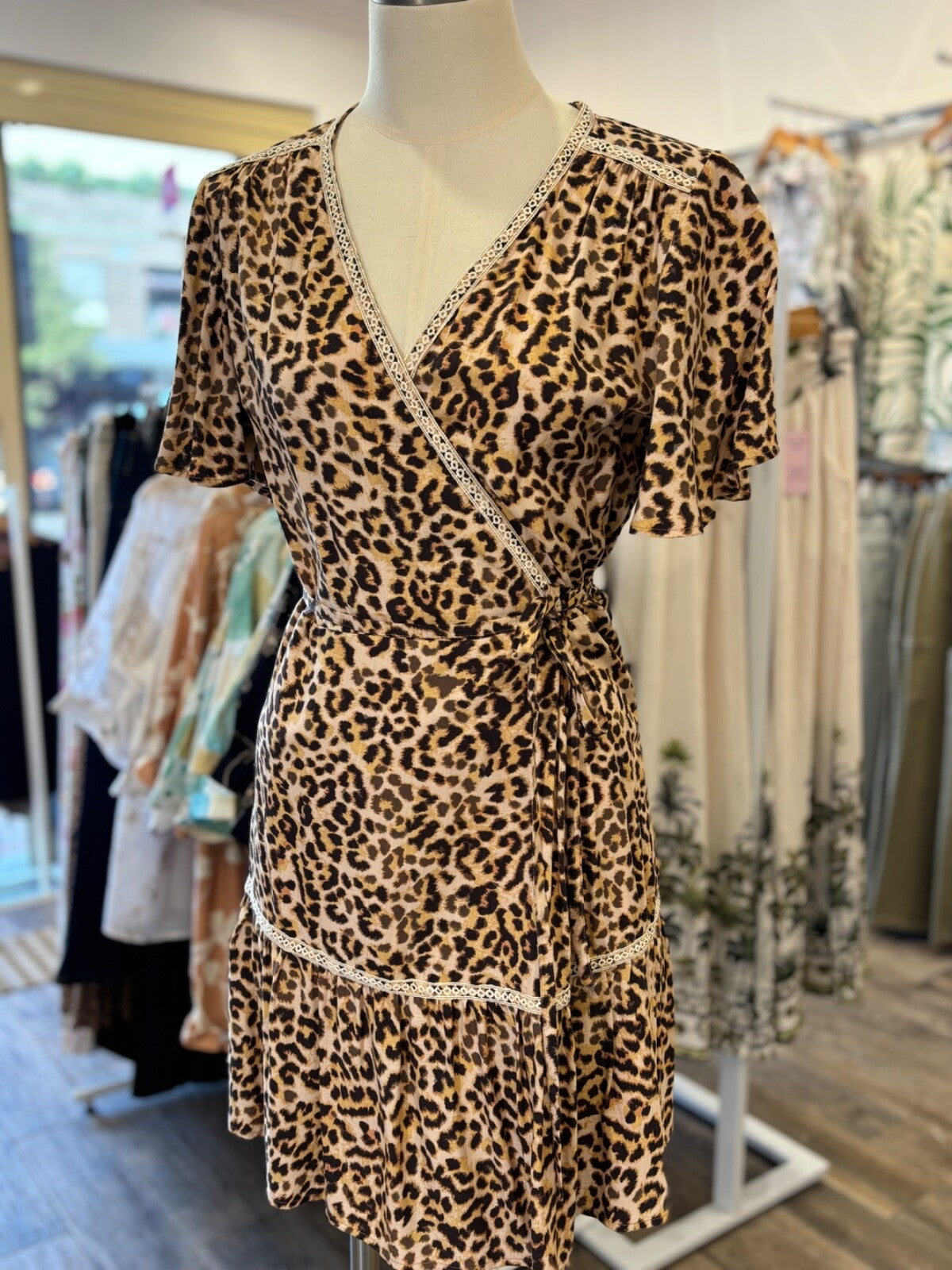Leopard Wrap Dress