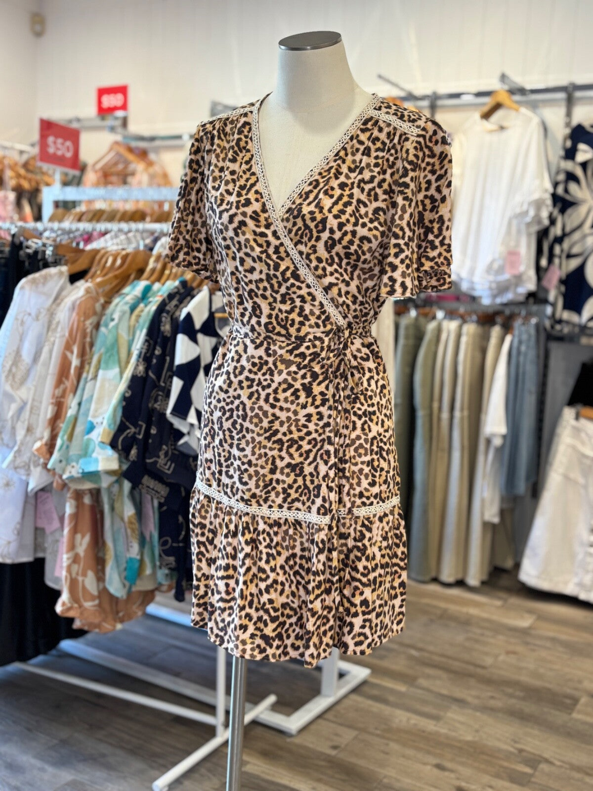 Leopard Wrap Dress