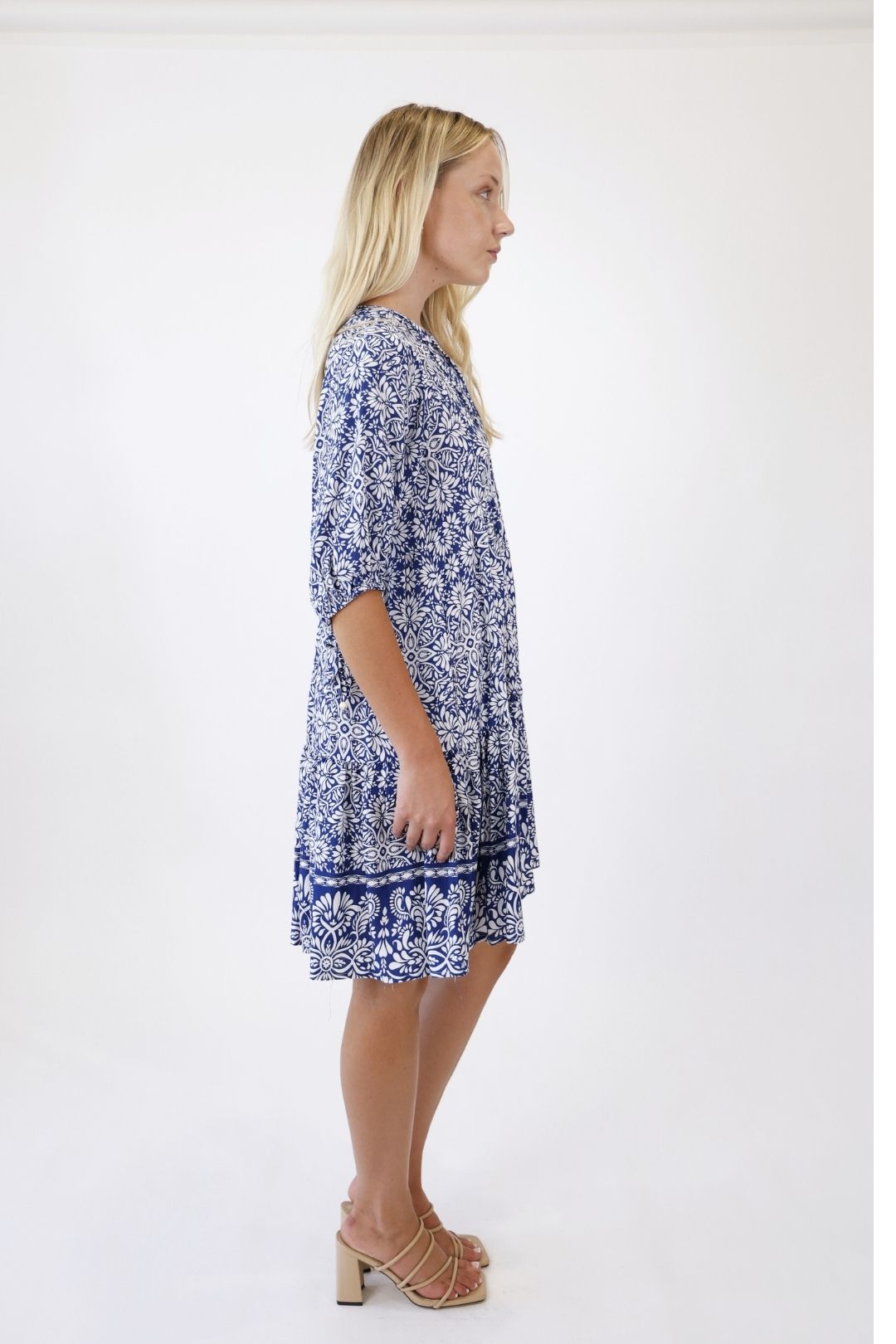 Meadow Vine Dress – Navy