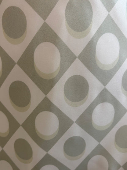 Retro Green Satin Maxi Dress