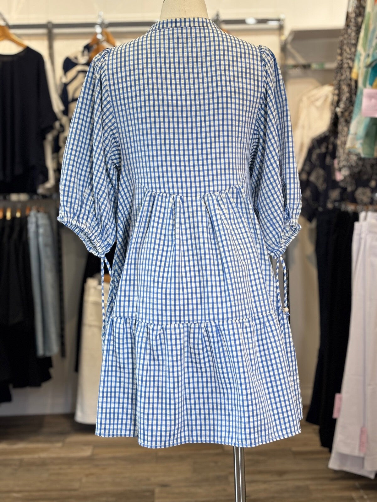 Gingham Babydoll Dress