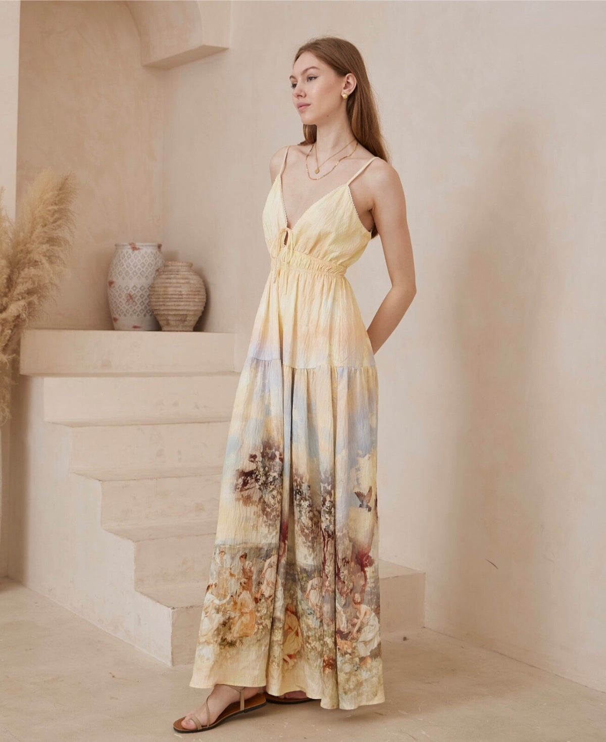 Vintage Garden Maxi Dress