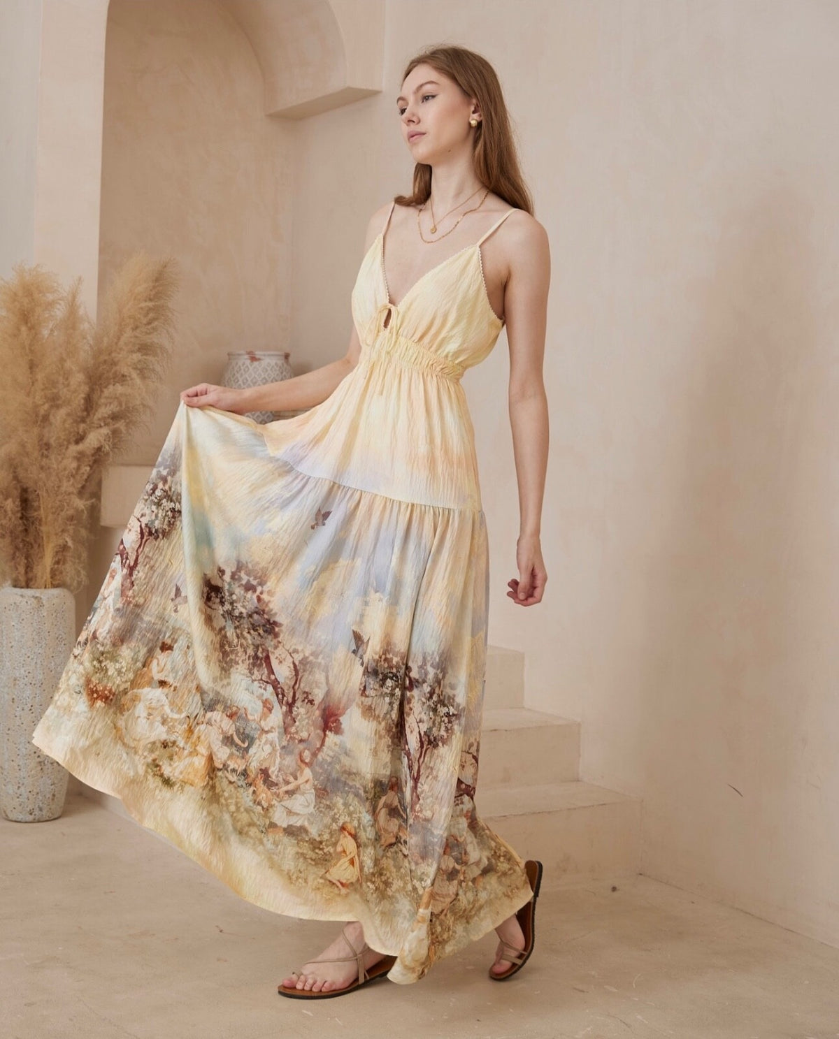 Vintage Garden Maxi Dress