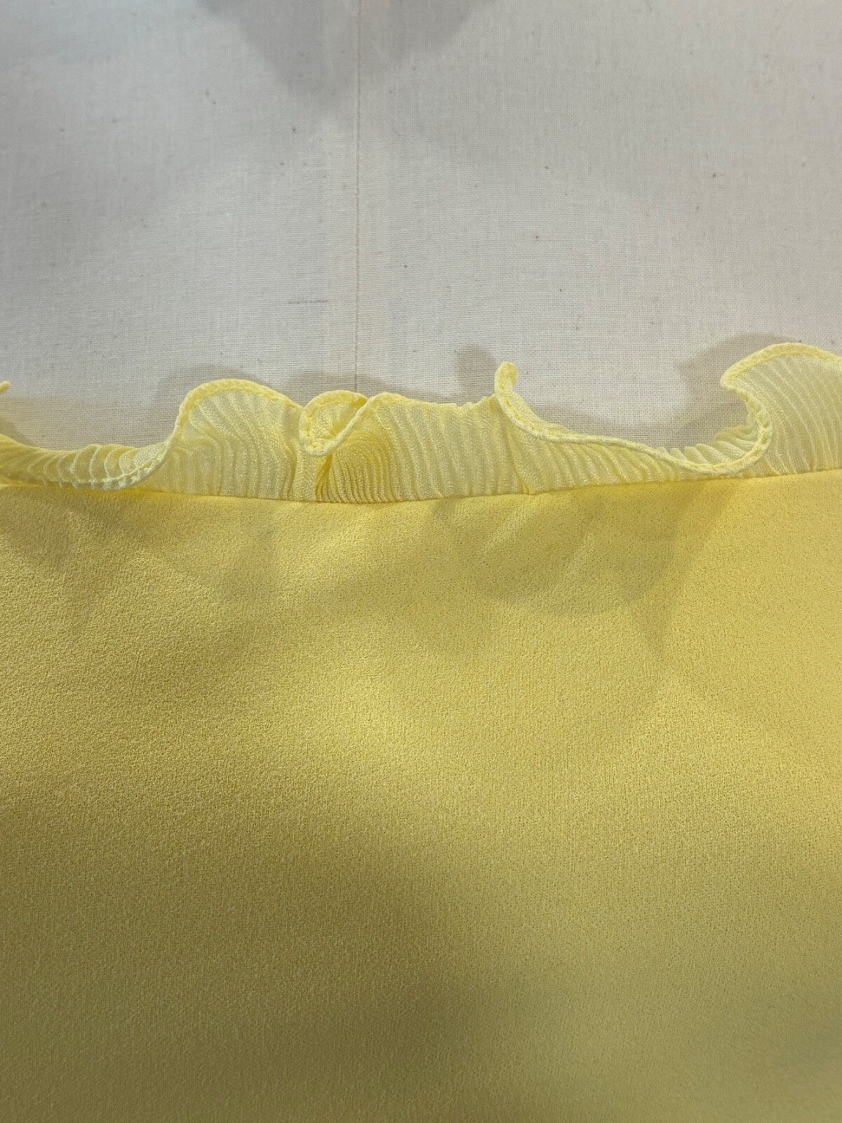 Yellow Strapless Bodycon Midi Dress | Ruffle Trim | Here Comes The Sun | Stretch