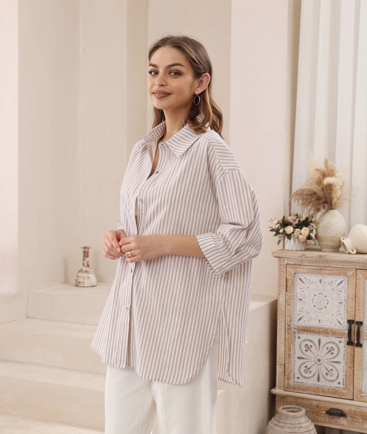 Coastal Calm Oversized Shirt