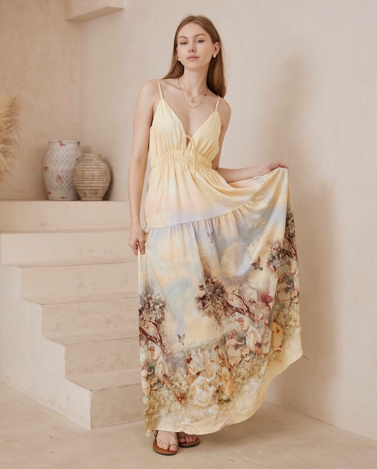 Vintage Garden Maxi Dress