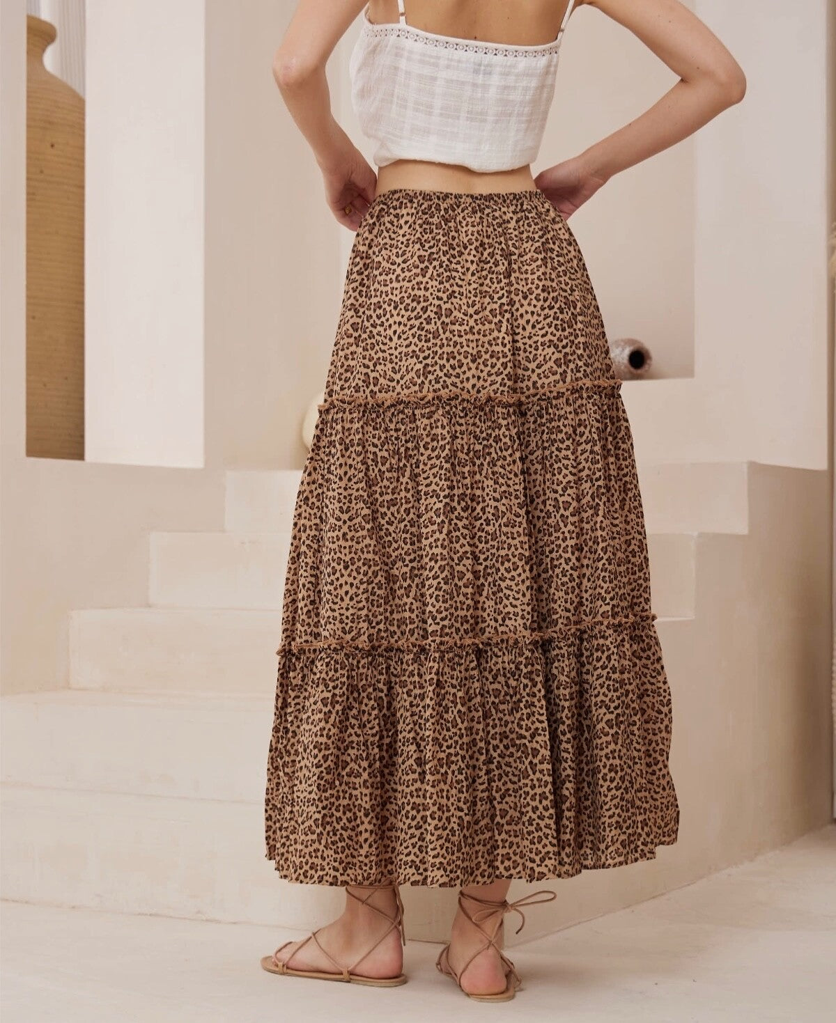 Leopard Maxi Skirt