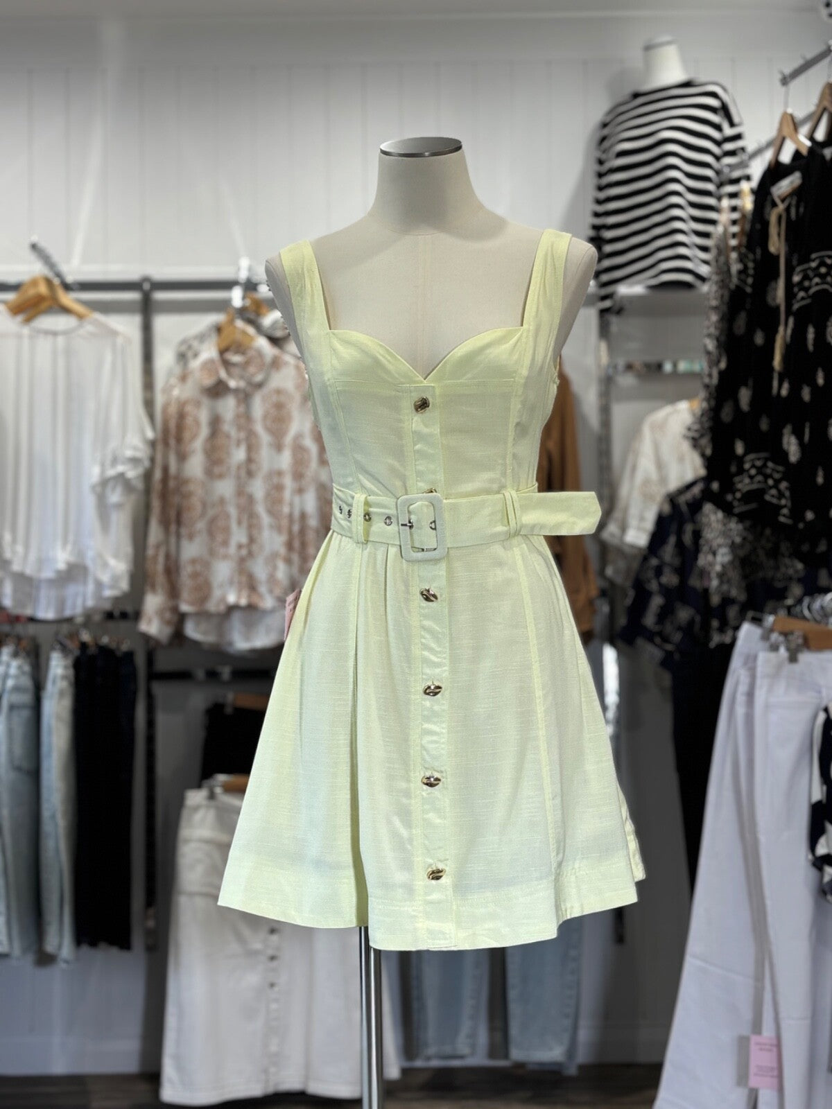 Sunkissed Sweetheart Dress – Lemon Sorbet