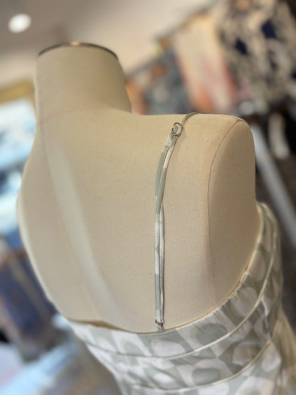 Retro Green Satin Maxi Dress