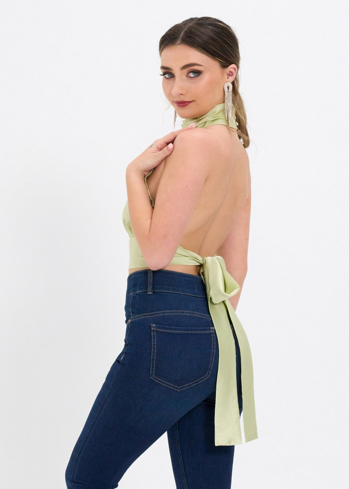 Satin Gem Halter