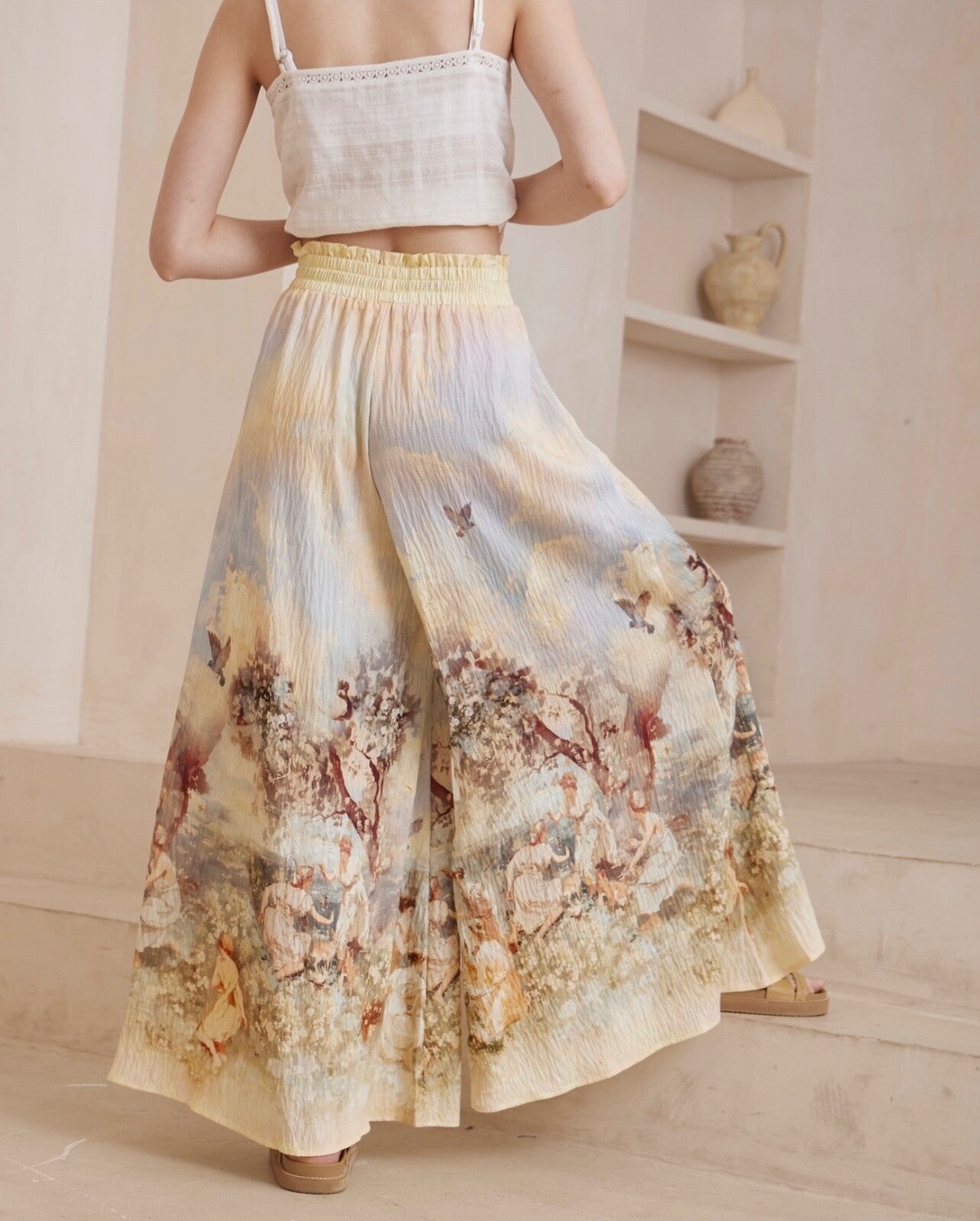 Vintage Garden Wide Leg Pants