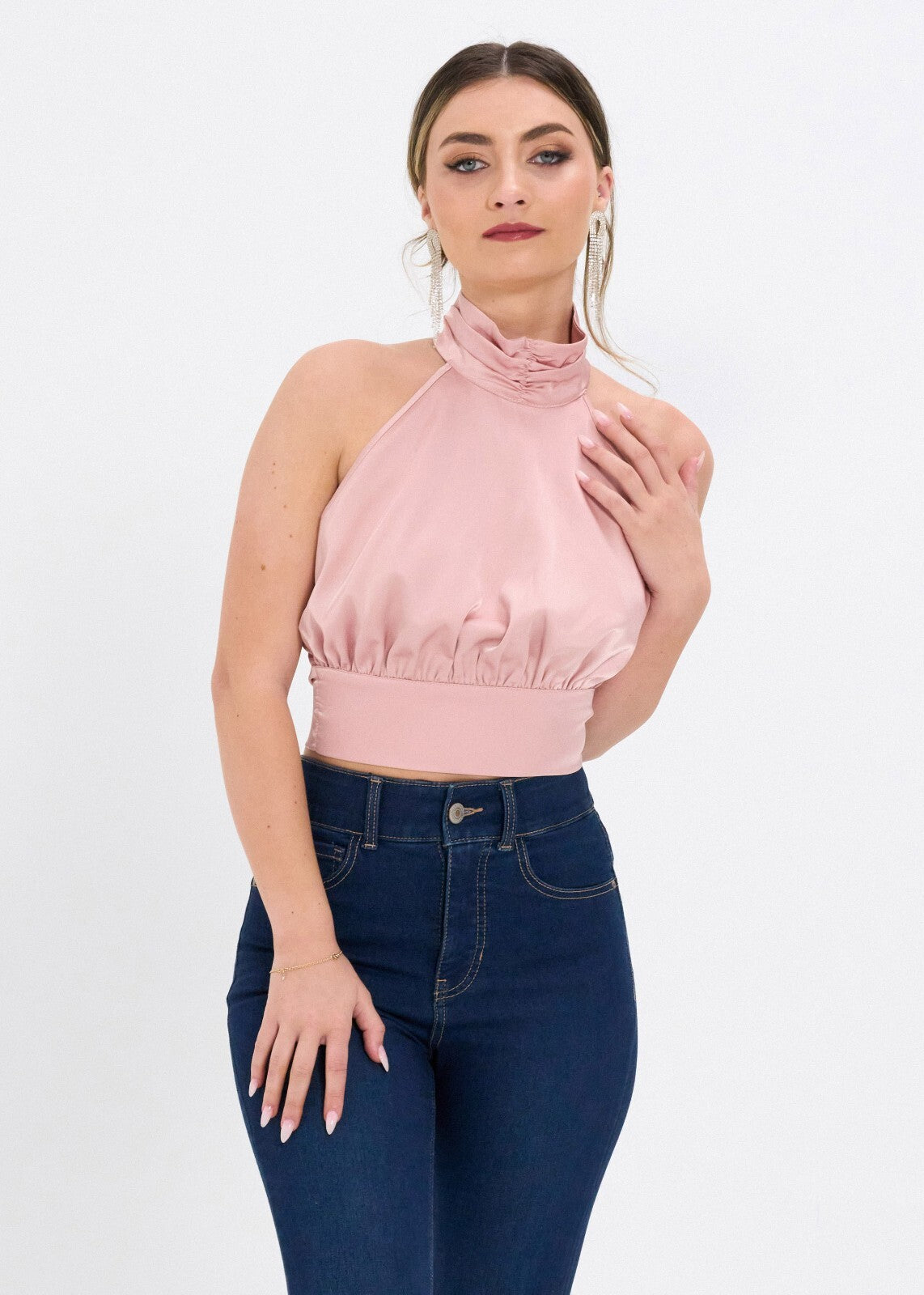 Satin Gem Halter
