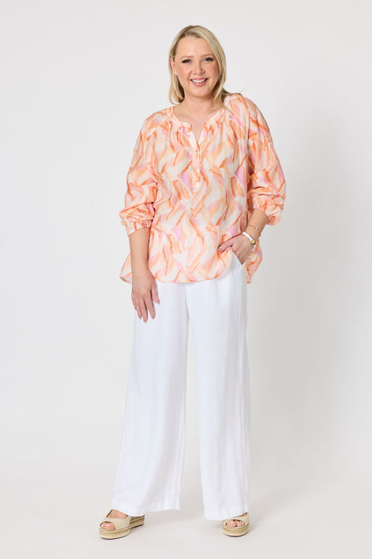 Tuscan Sunset Print Top