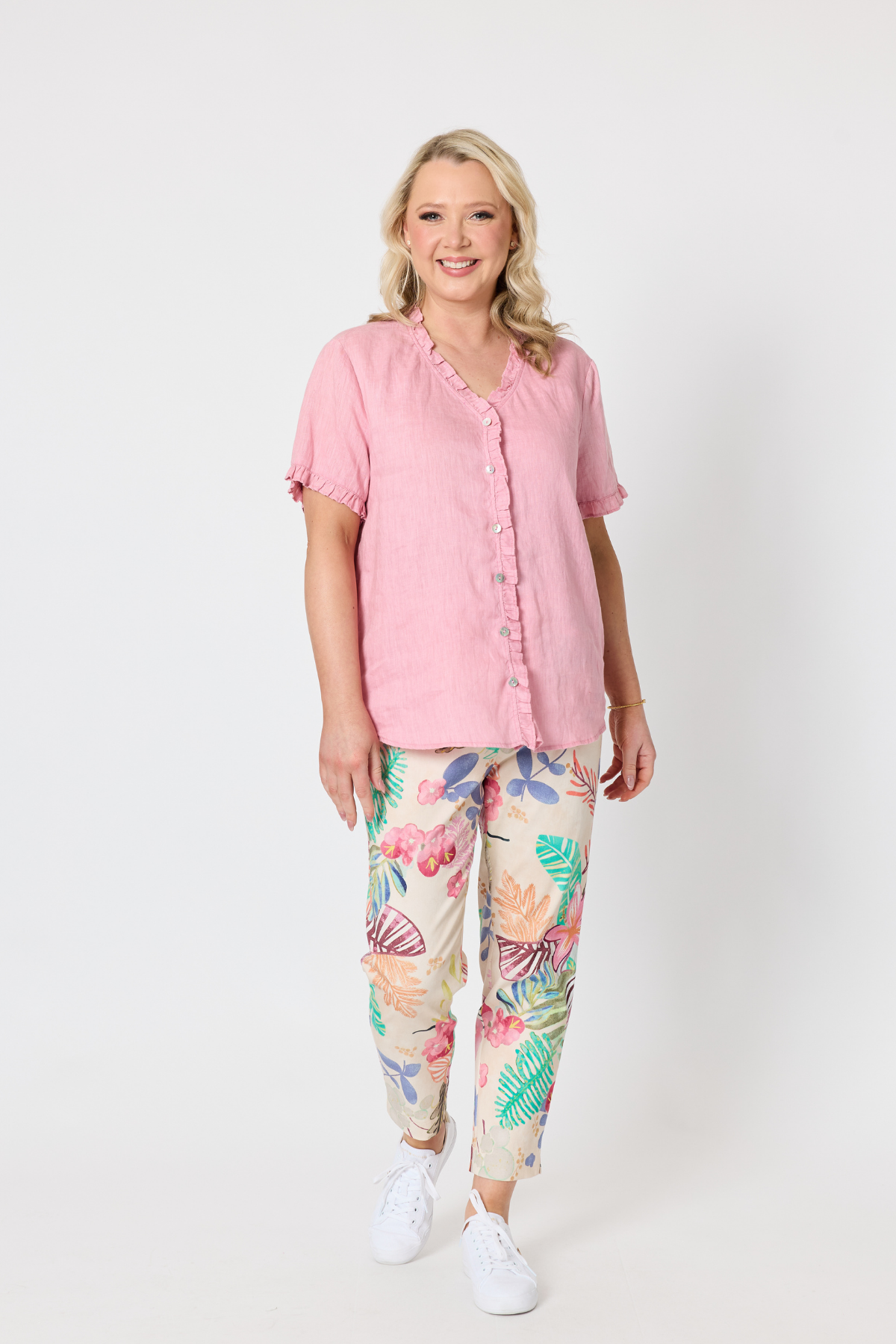 Audrey Linen Top - MUSK