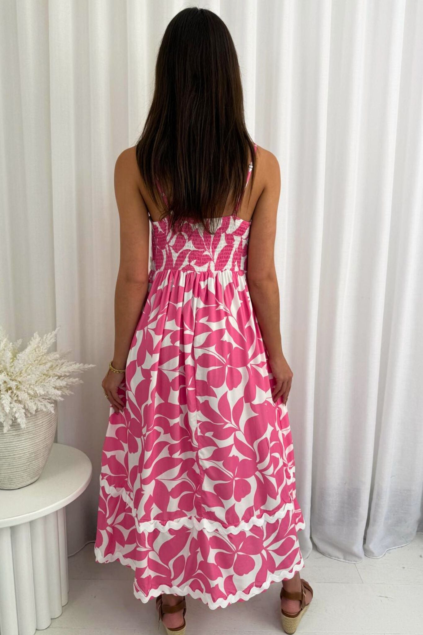 Flamingo Bloom Maxi Dress