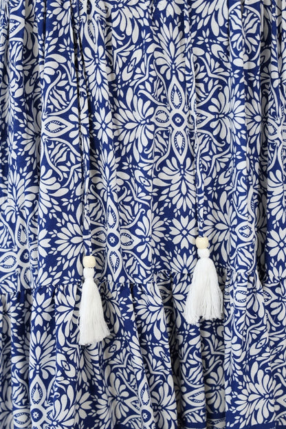 Meadow Vine Dress – Navy