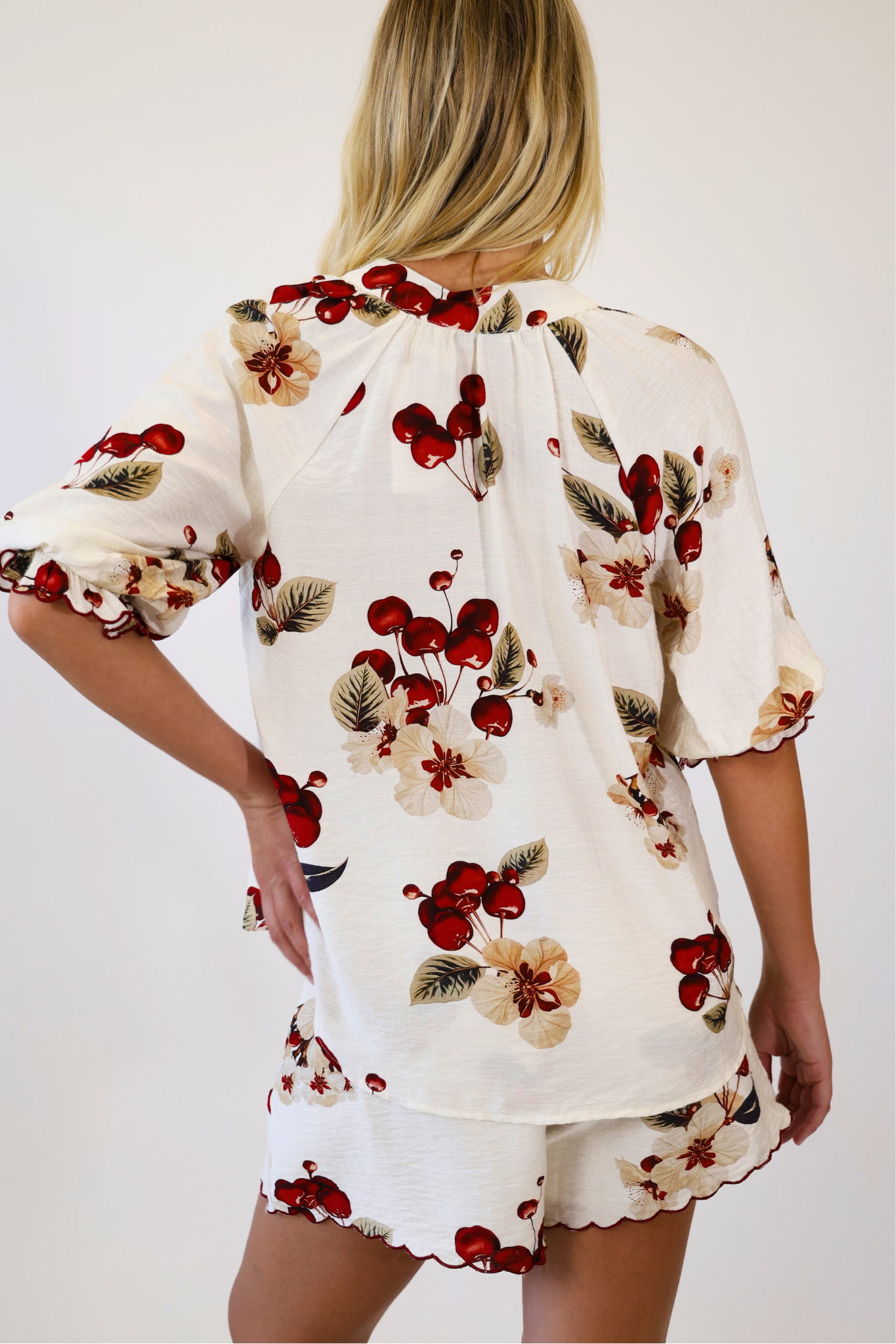 Cherry Picnic Button Shirt