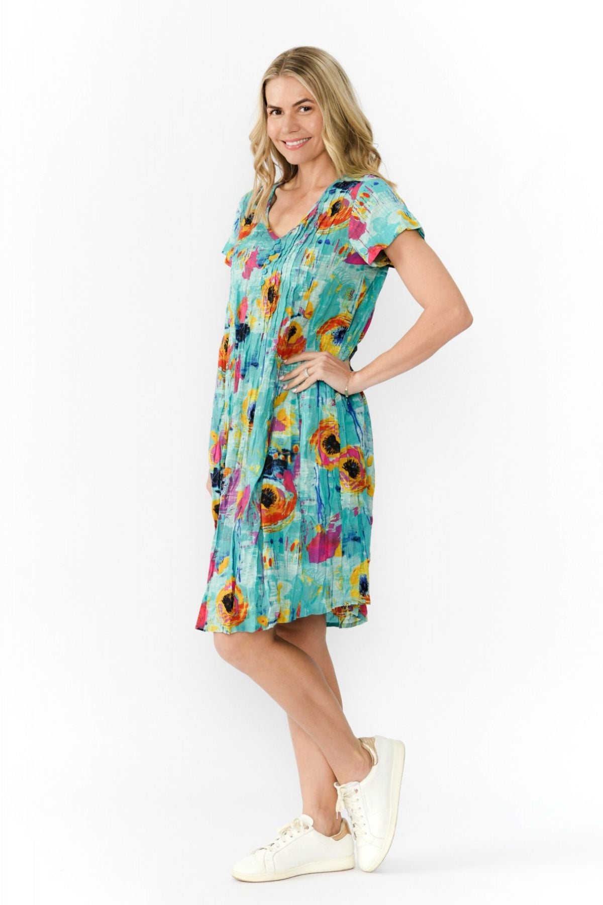 Nicola Dress Cap Sleeve