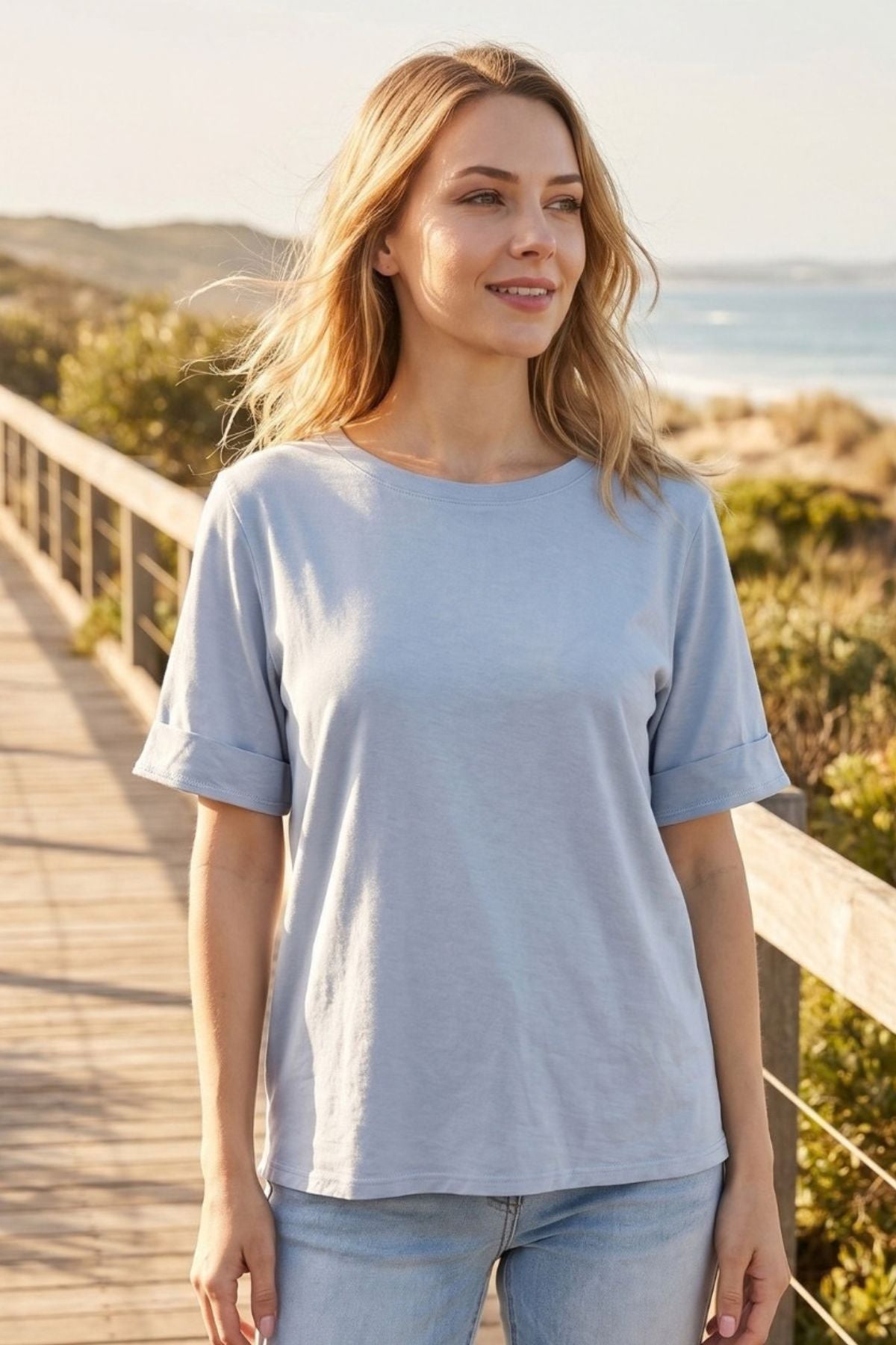 Cuff Hem T-shirt