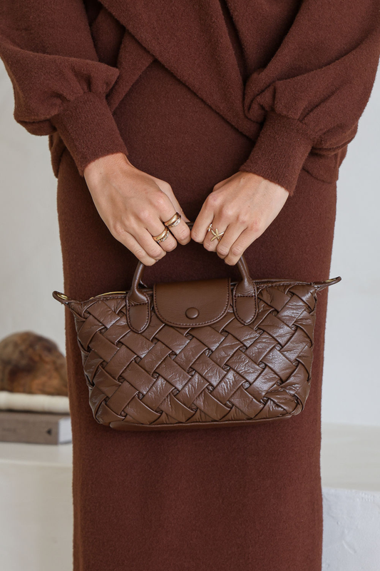 Harper Woven Tote Bag
