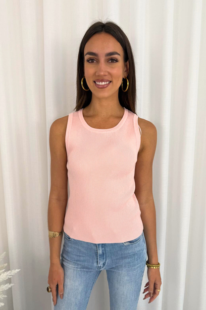Blush Rib Knit Tank