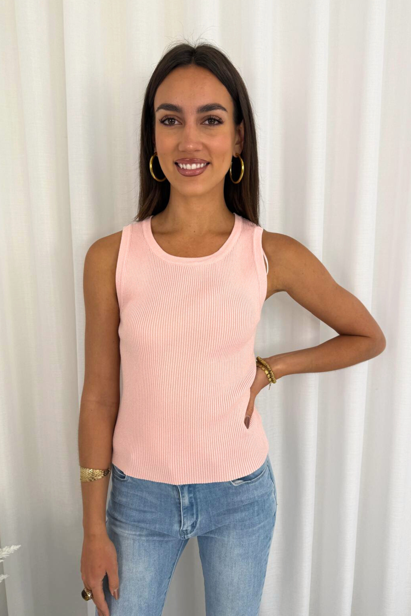 Blush Rib Knit Tank