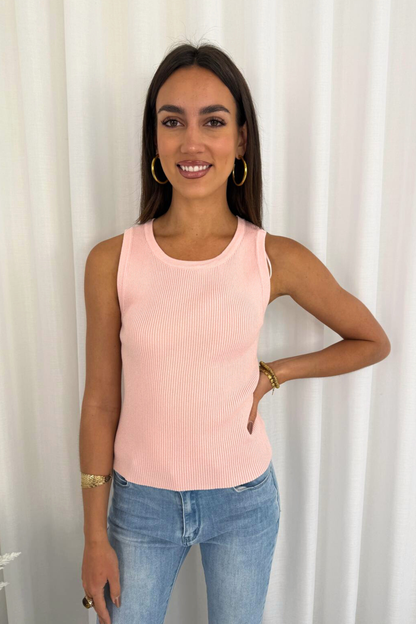 Blush Rib Knit Tank