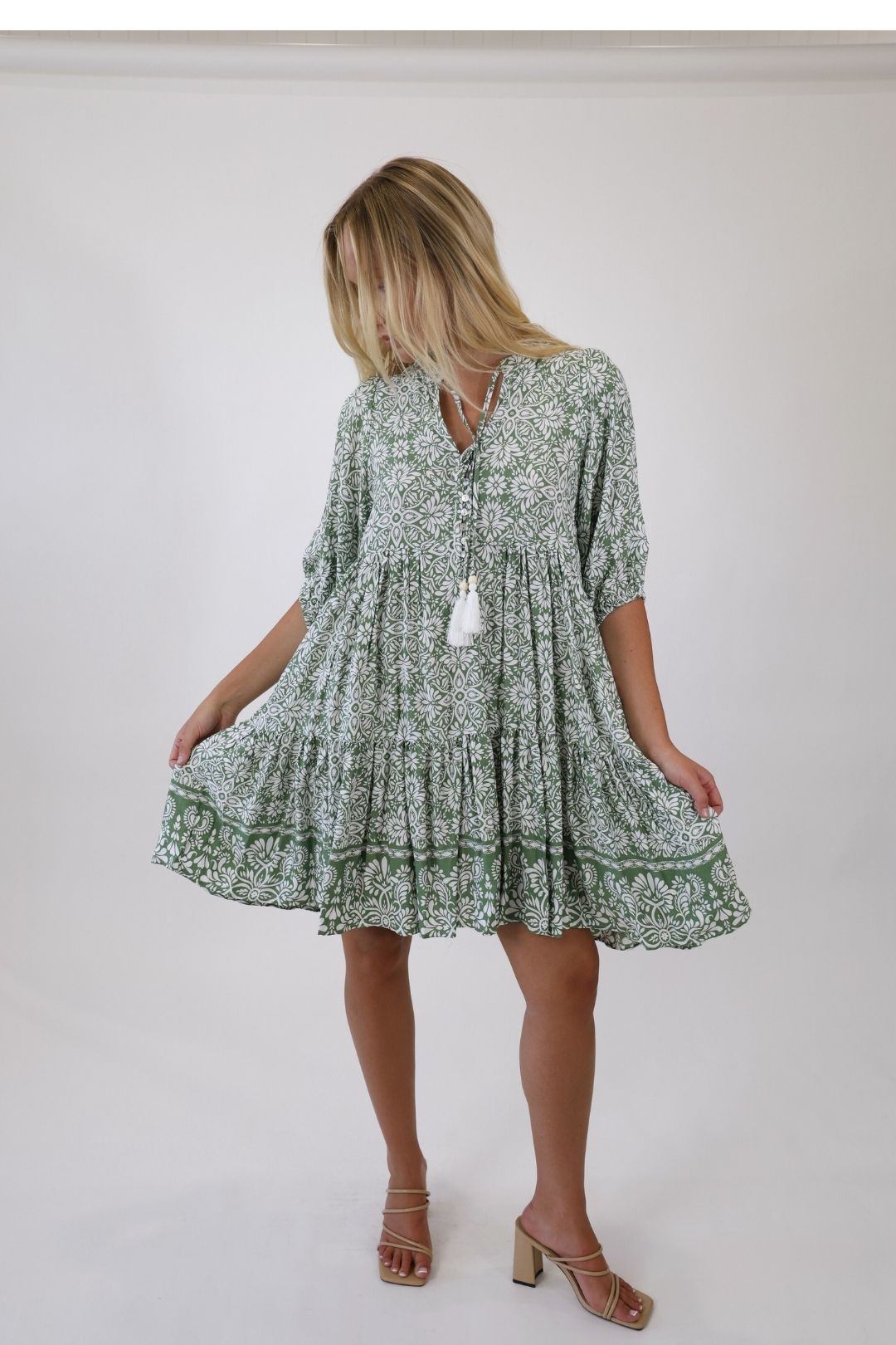 Meadow Vine Dress – Green