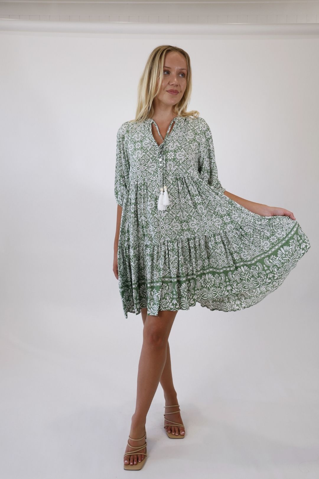 Meadow Vine Dress – Green