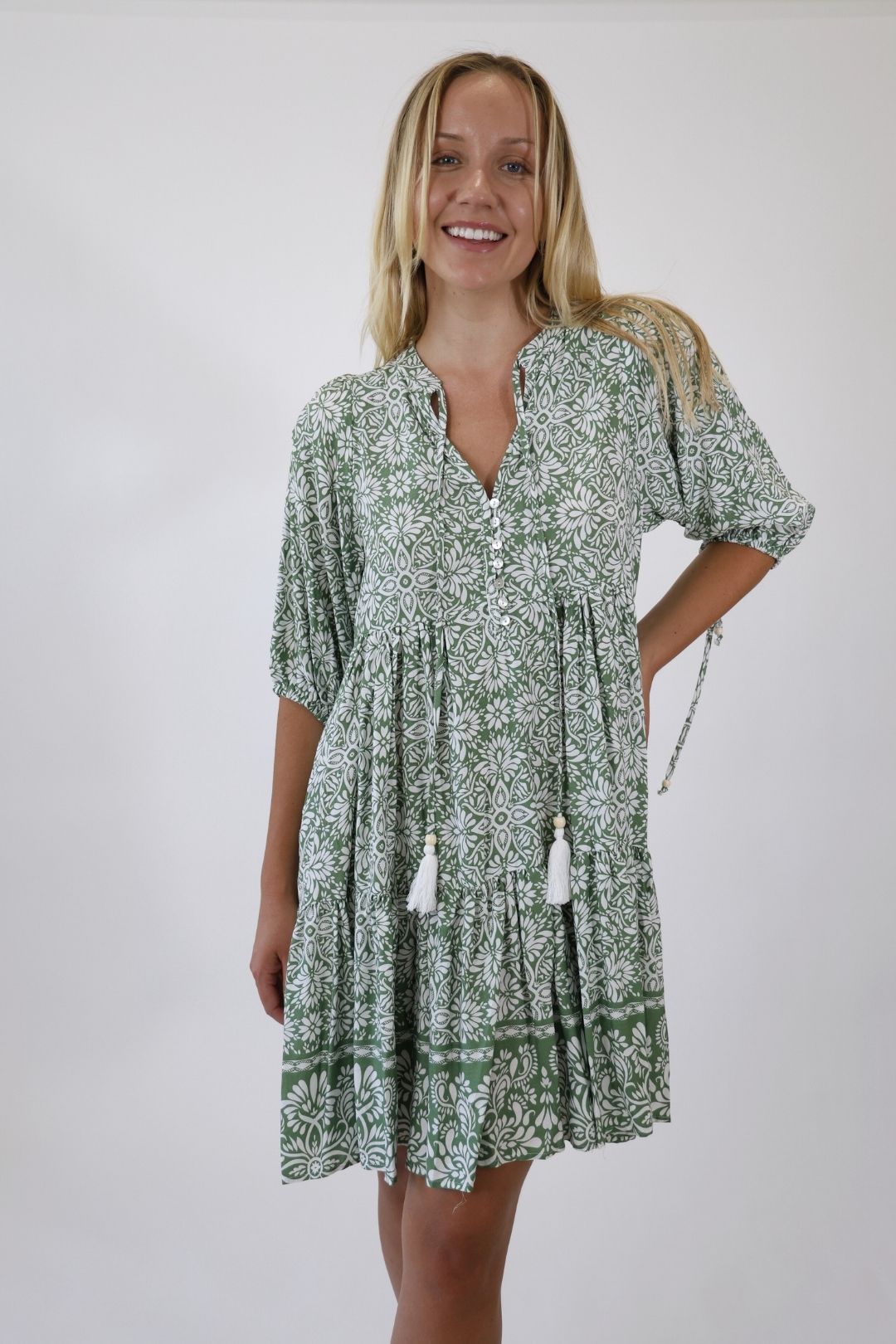 Meadow Vine Dress – Green