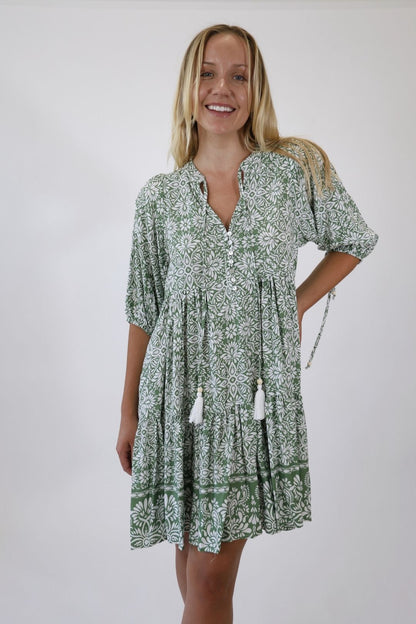 Meadow Vine Dress – Green