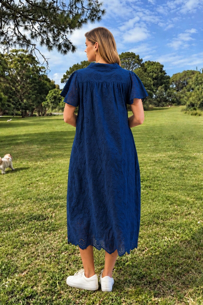 Samuel Midi Dress - Navy