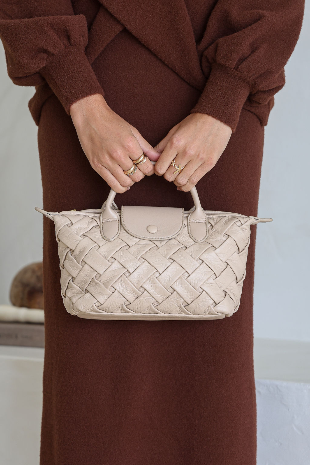 Harper Woven Tote Bag