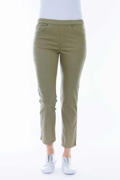 Stretch Denim Pants 7/8