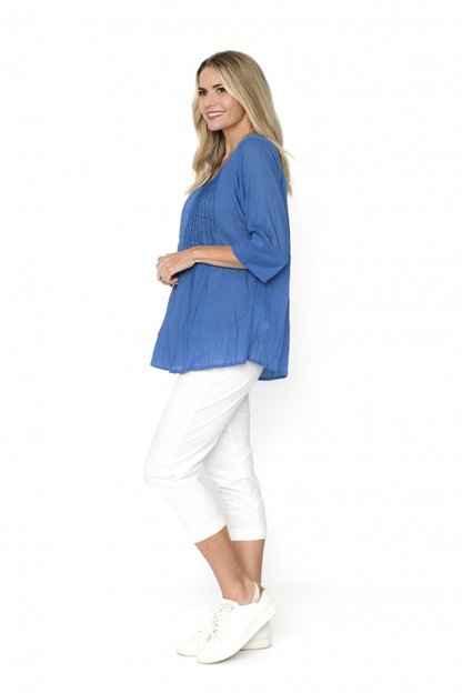 Evie Pleated Top