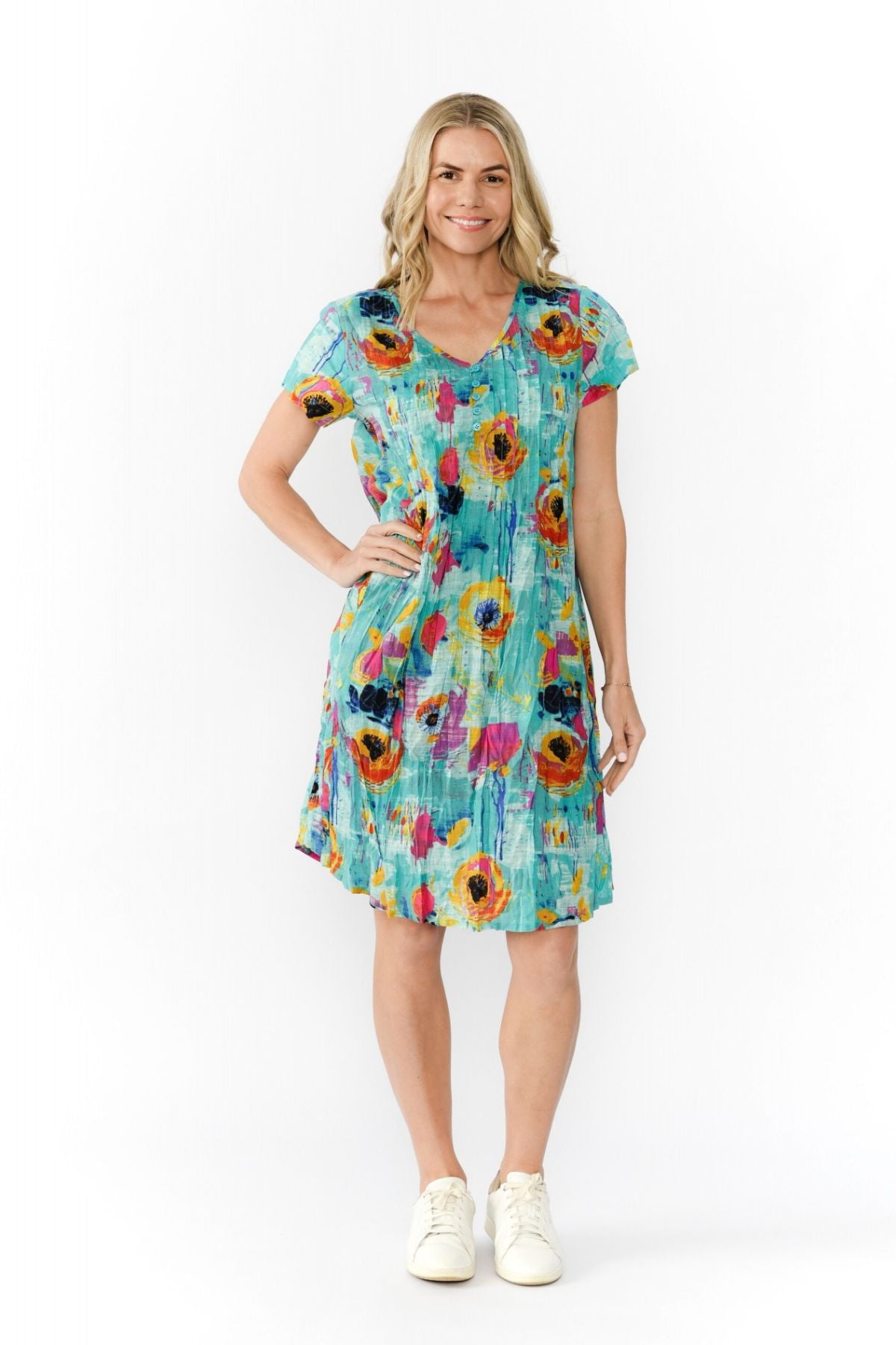 Nicola Dress Cap Sleeve