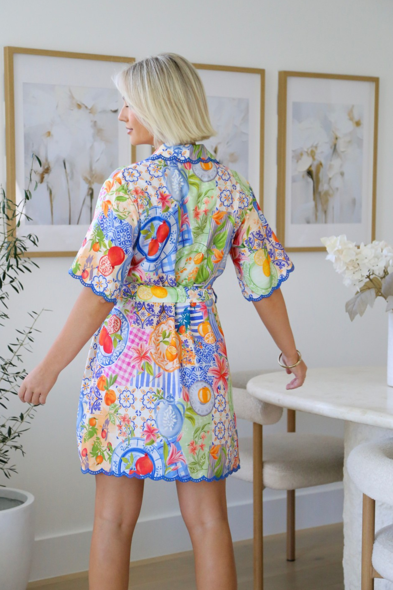 Capri Citrus Shirt Dress