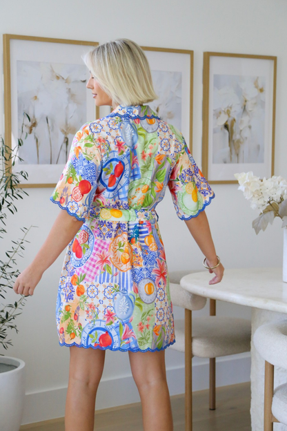 Capri Citrus Shirt Dress