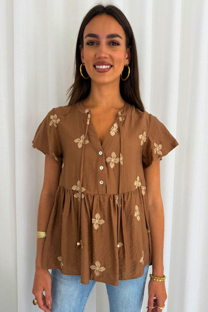 Cocoa Blossom Top