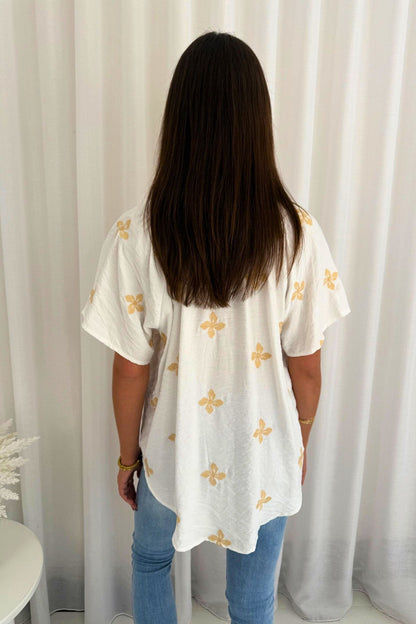 Golden Bloom Top