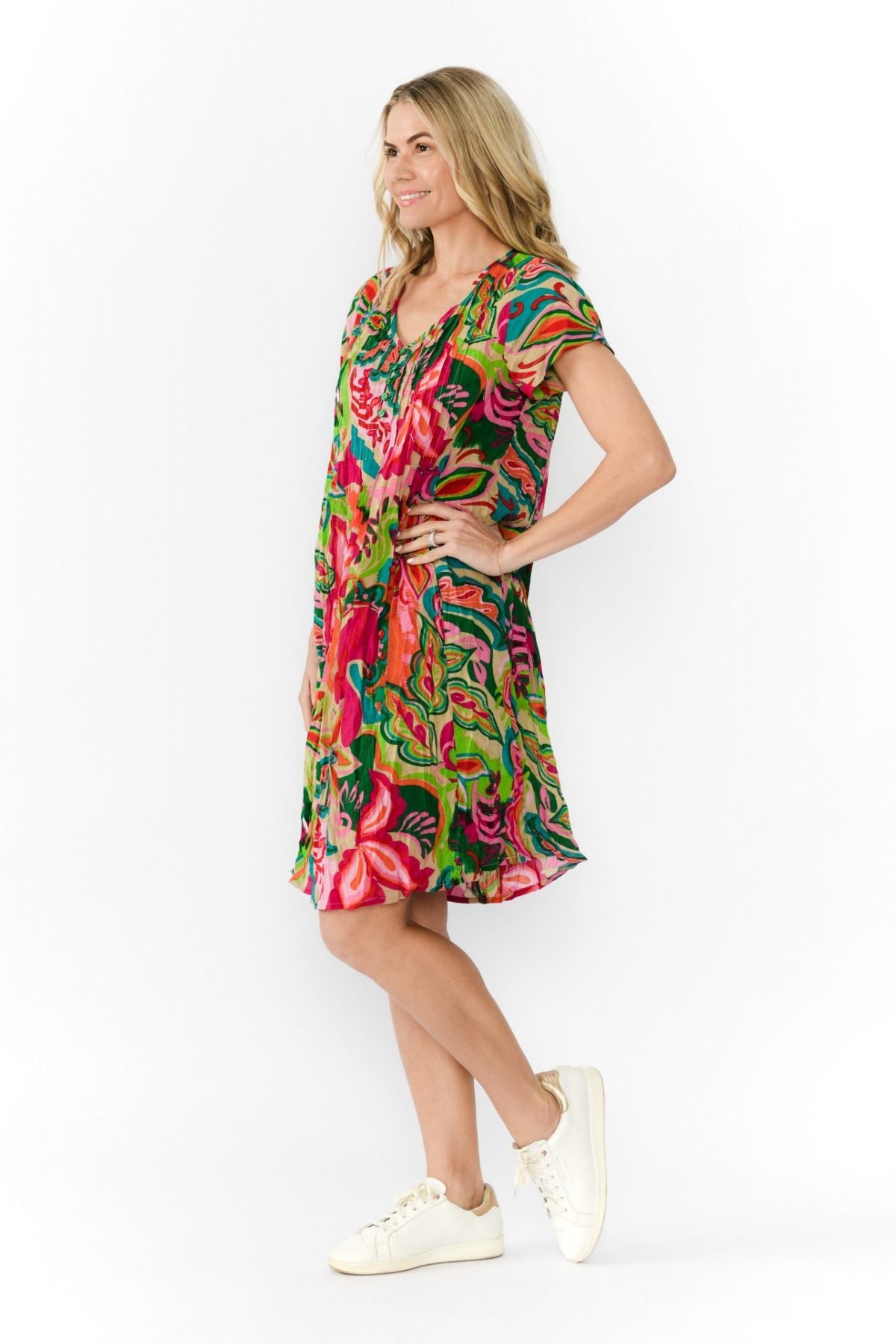 Nicola Dress Cap Sleeve
