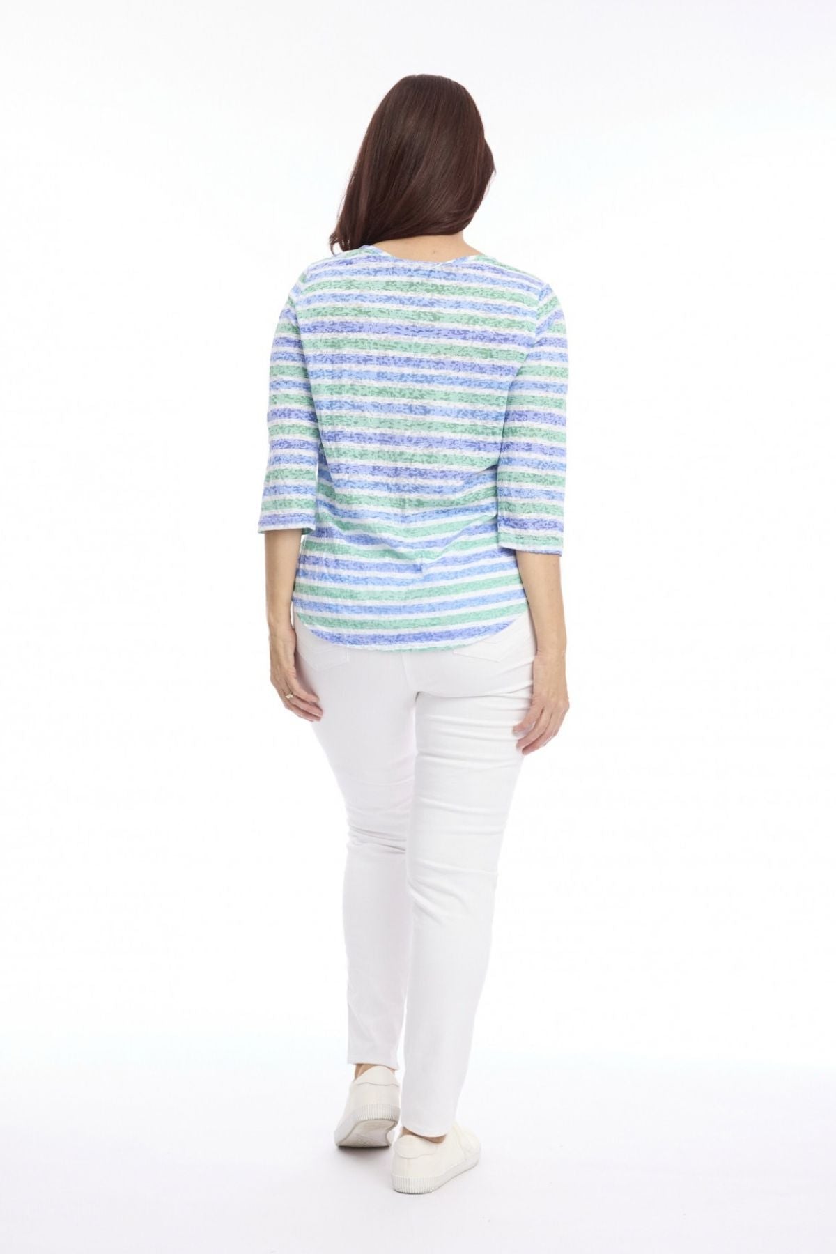 3/4 Sleeve Scoop Neck Tee
