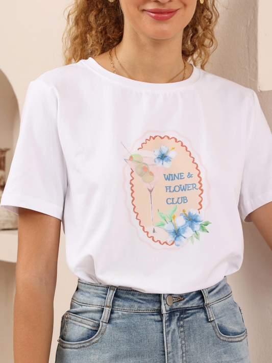 Martini & Flower Club Tee