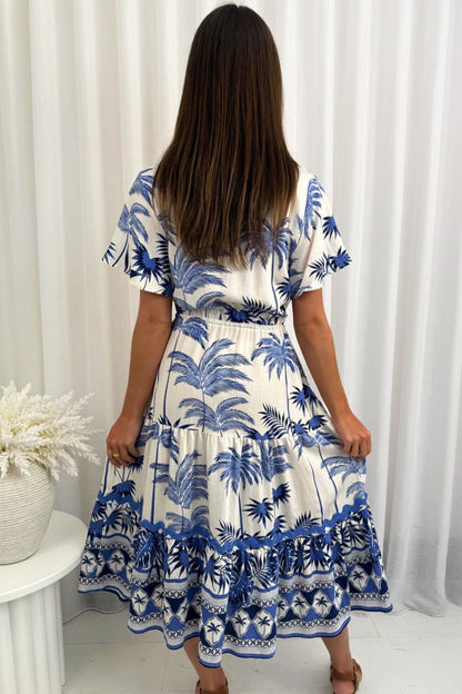 Blue Palms Maxi Dress