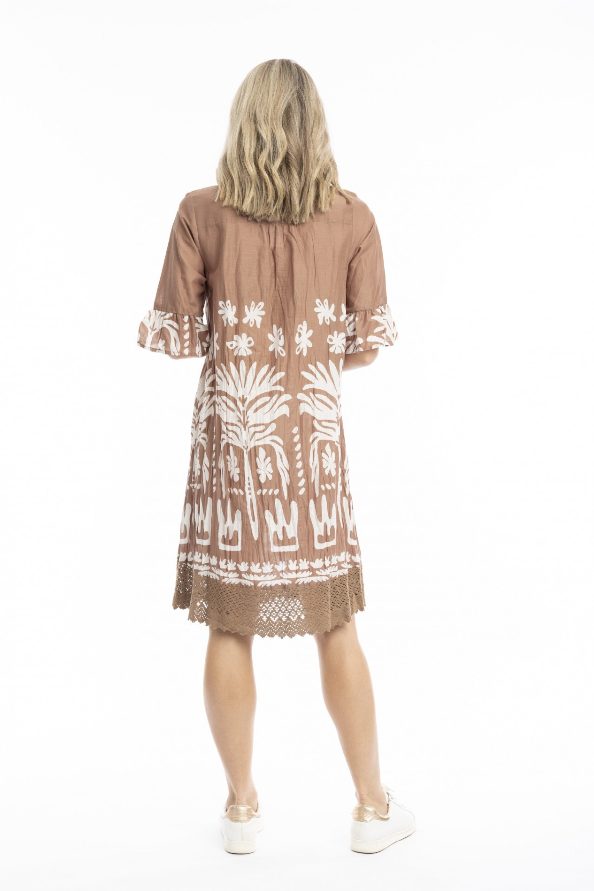 Tribal Border Mocha -Dress