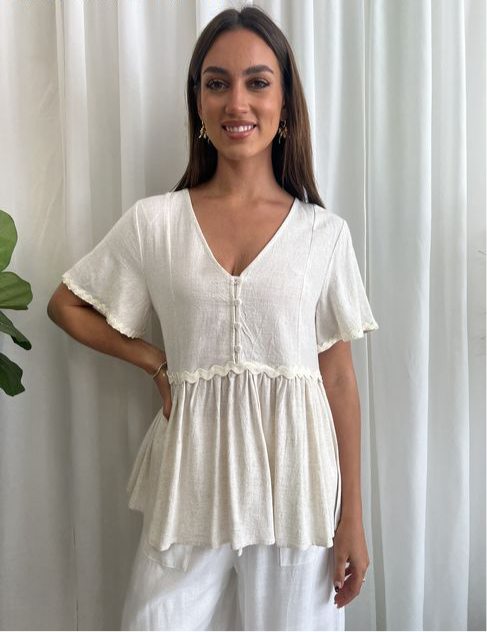 Karen Top In Oat