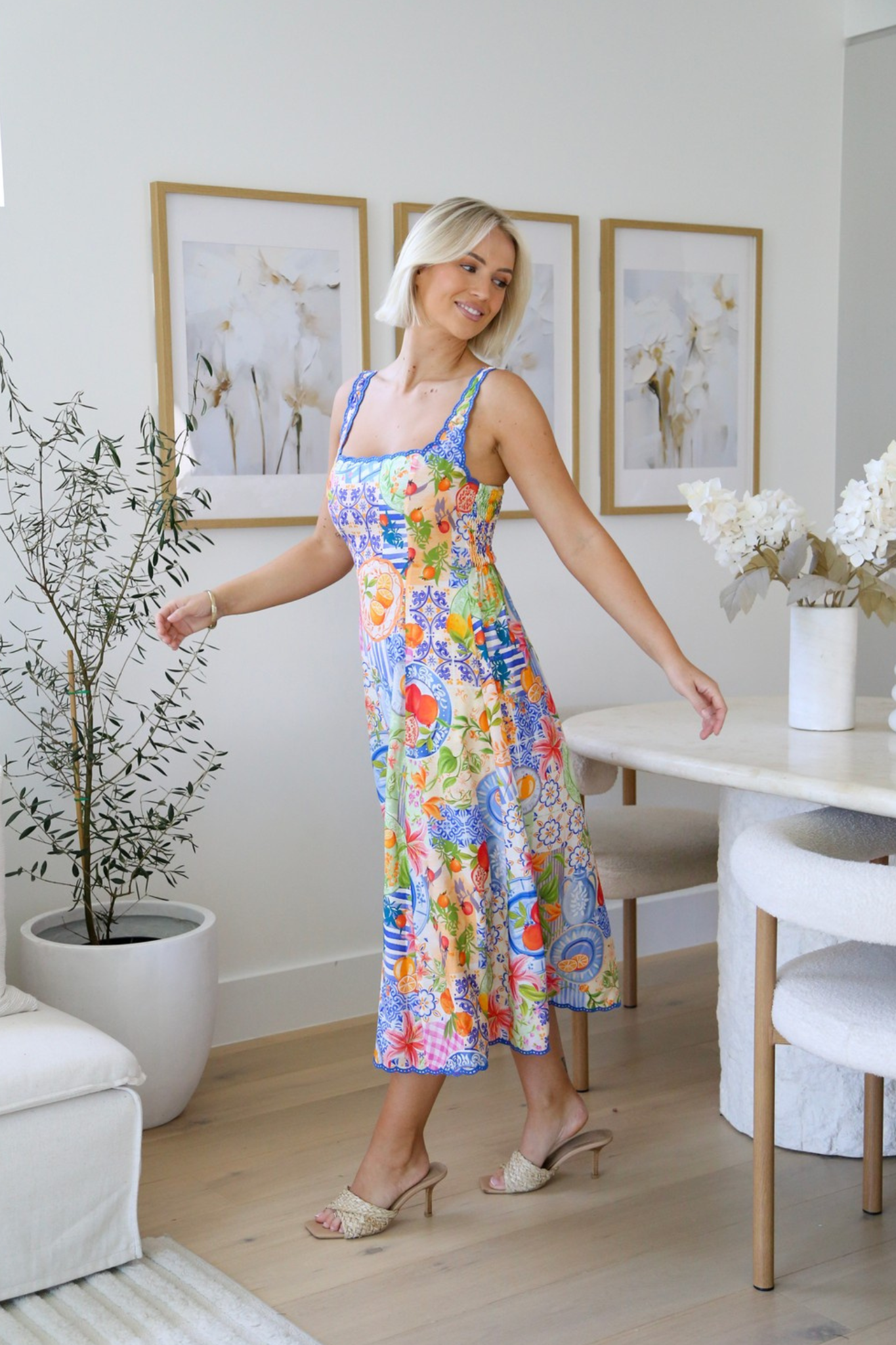 Capri Citrus Midi Dress