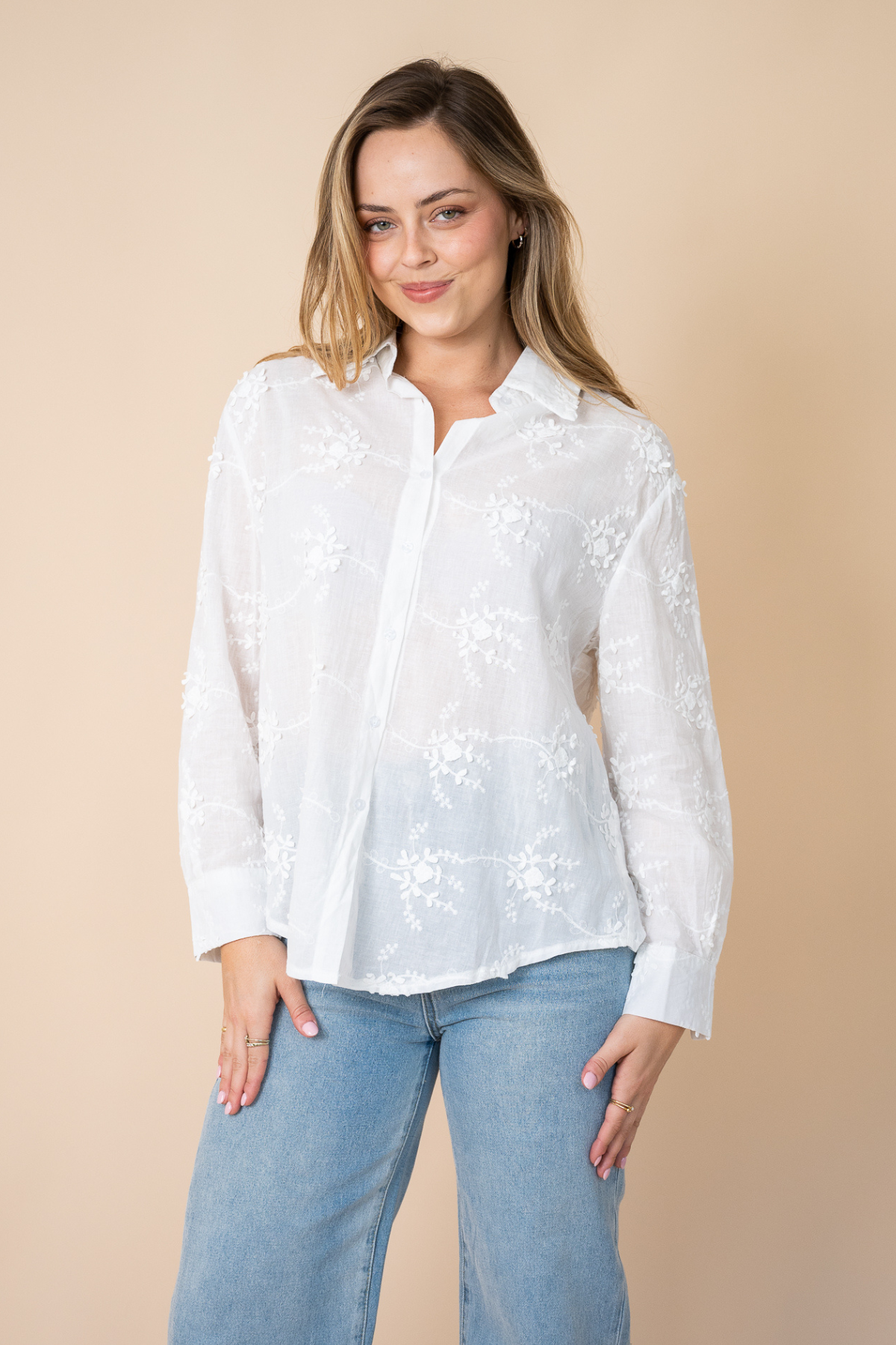 Sunday Cotton Top – White