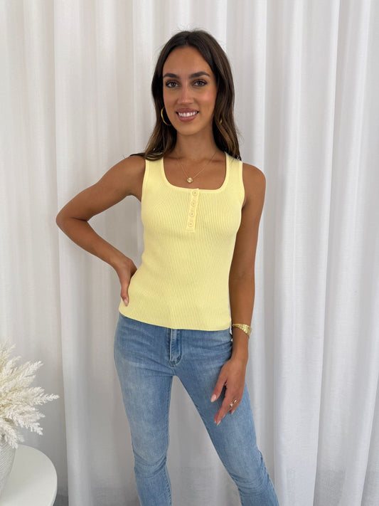 Weekend Button Rib Singlet