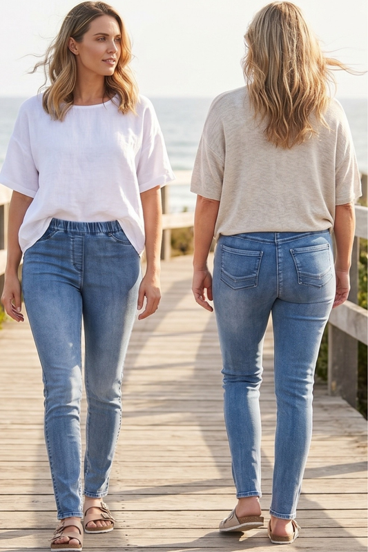 Full Length Stretch Denim Jeggings